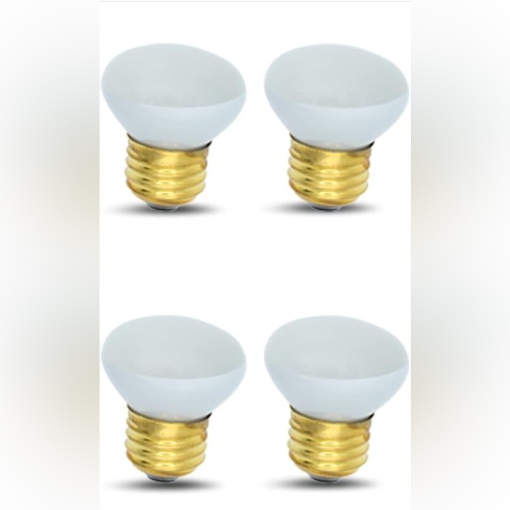 haraqi 4 Pack R14 25W E26 reflector short neck light bulb. New in box